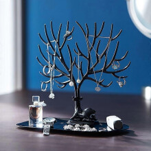 Antlers Desktop Storage Rack, Necklace / Ring / Key Storage Rack, Creative Storage Rack Decoration At Porch Entrance (Ps Material + Black)