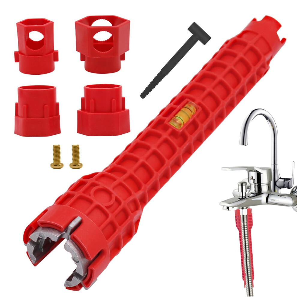 Under Sink Wrench Faucet Tool Hex Pipe Wrench Pipe Repair Spanner For Bathroom Toilet Kitchen Basin Bathtub 9016109184153