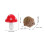 1 Set Mini Paddenstoel En Egels: Figurines Voor 3