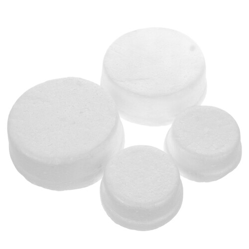 4St Ronde Schuimcakevormen Set van 4St DIY Polystyreen Wit 2