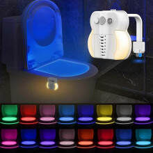 oilet Light- Motion Sensor Toilet Night Light LED 16 Color Change Activates, with Function of Aromatherapy and UV Sterilizer