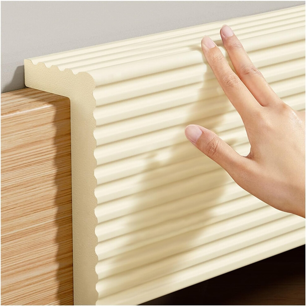 Garage Wall Protector Wall Corner Guard For Parking Garages And Workshops Foam Padding 1cm Thick Beige 2m Length 1 Pc