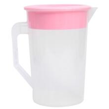 wasserkaraffe 2 l aus hitzebeständigem kunststoff mit pink