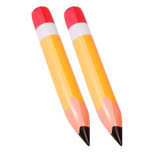 2St PVC Aufblasbarer Bleistift Ballon Jumbo Spielzeug Für Schule Party