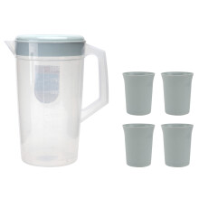 1 2000 ml kaltwasserkessel mit deckel, hitzebeständig, plastik