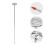 Langschaftiger -Bodenthermometer mit Reaktionszeit 3