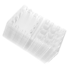 100 einweg-wachtel-eierboxen, transparente behälter
