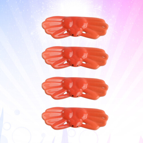 4 keramik essstäbchenhalter krabbenform orange für zu hause 2