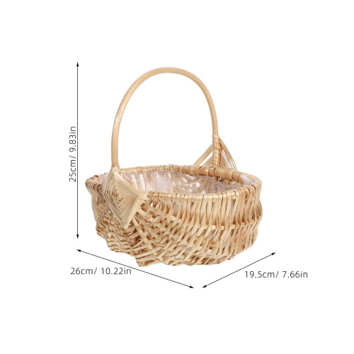 Wicker Geflecht Blumenkorb Mit Für Garten Und 1