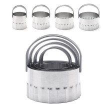 1Set/4Teile Schneiderring Wellenförmig DIY Backzubehör