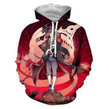 (S)Ui04 Naruto Uchiha Itachi 3D-tryckt tröja med huva och tröja Cosplay-dräkt