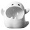 aschenbecher aus keramik mit gespenster design, 2