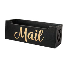 Wall Mounted Or Tabletop Mail Storage Organizer, Mailbox - Home Office Desk Wall Mount Mail Organizer, Size Standard
