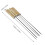 25 brochetas inoxidable con mango madera, para barbacoa 3