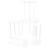 Cake Support Rods White Plastic 5sets 11.8x10.2x0.5in 1
