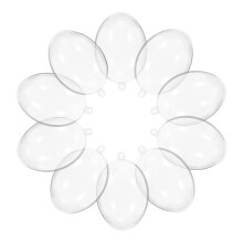 10pcs clear fillable christmas tree balls diy transparent pendants