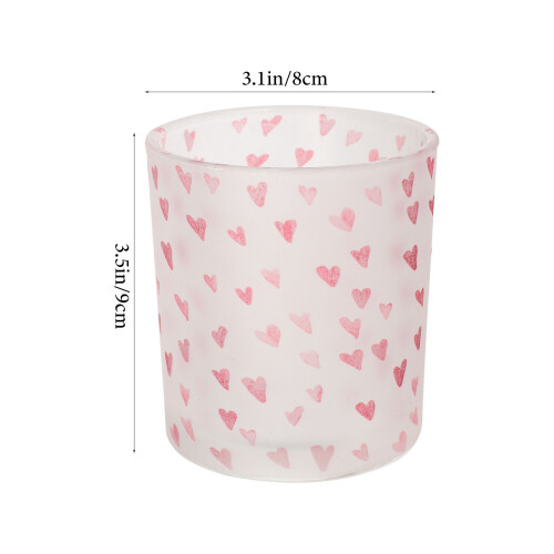 2Pcs Glass Candle Holder Decorative Tea Light Stand 1