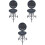3Pcs Miniature House Grill Model Mini Kitchen Bbq Tool 5