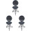 3Pcs Miniature House Grill Model Mini Kitchen Bbq Tool 4