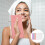 8pcs Square Washcloth Towels Solid Color Face Absorption Towel 4