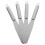 4 stuks RVS spatel voor glazuur, schrapen, , 1