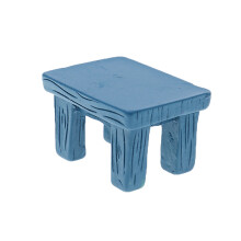 2 stuks blauwe hars decoratie voor poppenhuis