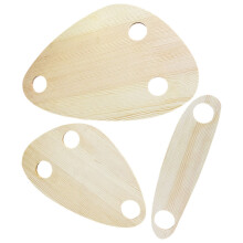 3 stuks kaas- en wijnplank met uitneembaar dienblad en glazenhouder