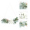 2Pcs Simulated Green Salix Leaf Drooping Wall Hanging For Home Decor 8