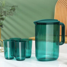 Plastic Water Bottle Set: 4 Cold Bottles, 0.52 Gallon Juice Cups, 9.46 Oz Bottles, Teapot, Ice Tea Pot, Lemon Juice Can