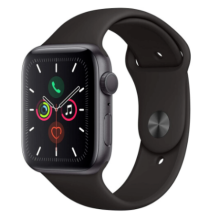 Apple Watch Series 5 44mm (GPS) - Space Grey Aluminium Case with Black Sport Band