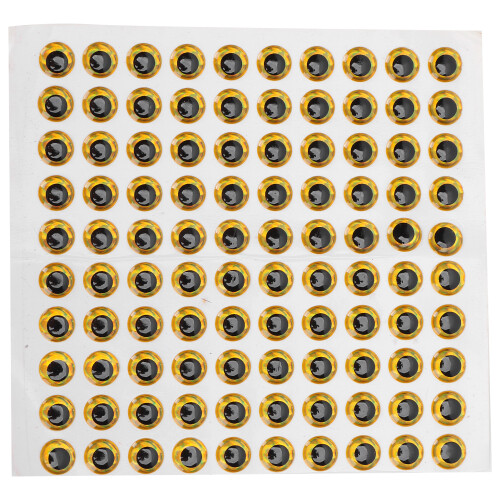100PCS/Pack Angeln Köder Auge 9mm 3D Realistische