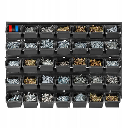 KADAX Werkstatttafelwand 58x39cm 35 Tabletts 1