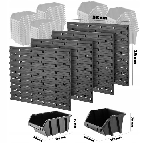 KADAX Board Tool Wall 116x78cm 70 Stk 2