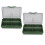 2Pcs Angelhaken Köder Gadget Box Mini PP 3