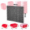 KADAX Werkstatttafelwand 58x39cm 25 Tabletts 3