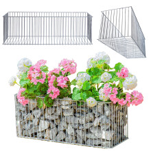 KADAX Gabionen-Blumentopf-Abdeckung, Gabionen-Stahl, für Blumen, Stein, Garten im Freien