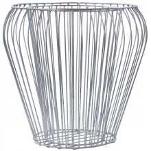 KADAX Gabionen-Garten-Blumentopf aus Stahl, 42 cm, verzinkt