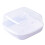 Microwave Cookware Steamer Microwavable Fish And Veggie Steamer White Container 1