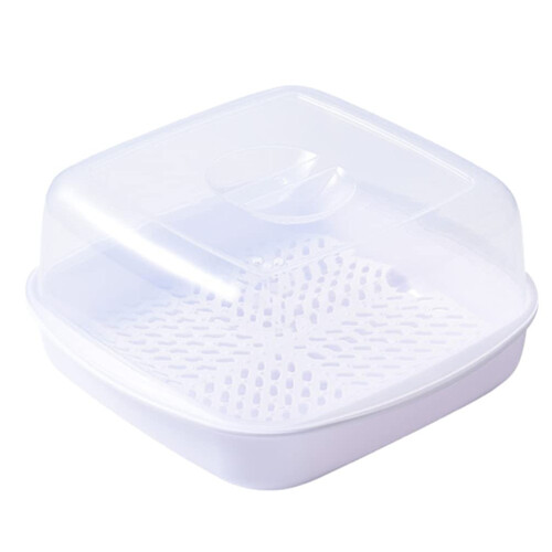 Microwave Cookware Steamer Microwavable Fish And Veggie Steamer White Container