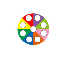 Play Parachute Rainbow Outdoor Games 2M Parachute, Multicolored Play Tent For Cooperative Team Building Activities