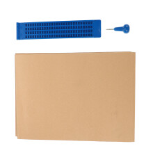 Braille-Tablet Braille-Schreibtafel Papier Blue