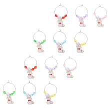 12 stuks wijnglazen hangers legering bekeridentificatie