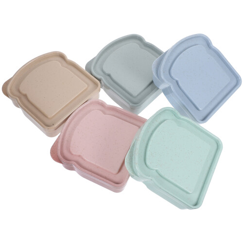 5-teiliger Sandwichbehälter, - und mit Deckel 2