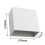 1stk Wandleuchte Einfach Wandlampe Downlight Weiß 2