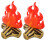 2 aufblasbare -Props, lebhaftes Campfire-Decor 4