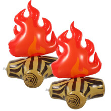 2 aufblasbare -Props, lebhaftes Campfire-Decor