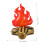 2 aufblasbare -Props, lebhaftes Campfire-Decor 2