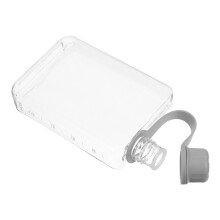 flache 500 ml wiederverwendbare Kunststoff-Trinkflasche, platzsparend