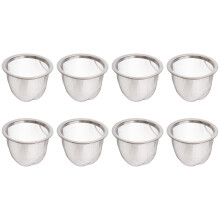 8-teiliger edelstahl tee-filter, siebeinsatz 6,5 cm x 5 cm