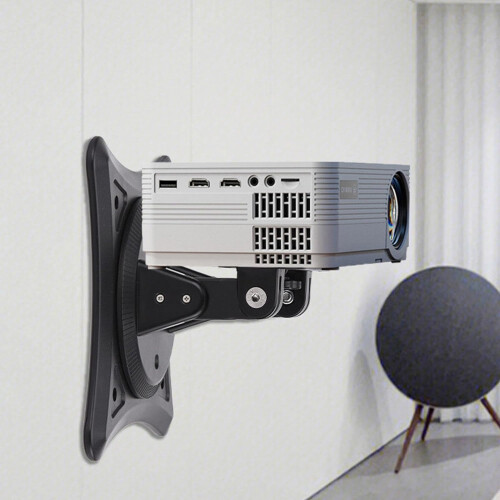 Multi-Function Projector Stand Pan-Tilt Bracket 360-Degree Mount Adjustable Ceiling Portable Desktop Projector Stand Black 2